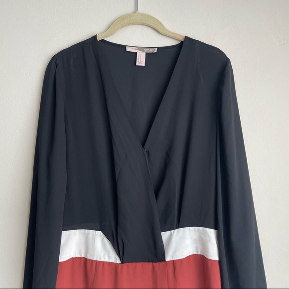 Forever 21 / Black & Brown Color Block Dress - Picture 3 of 8